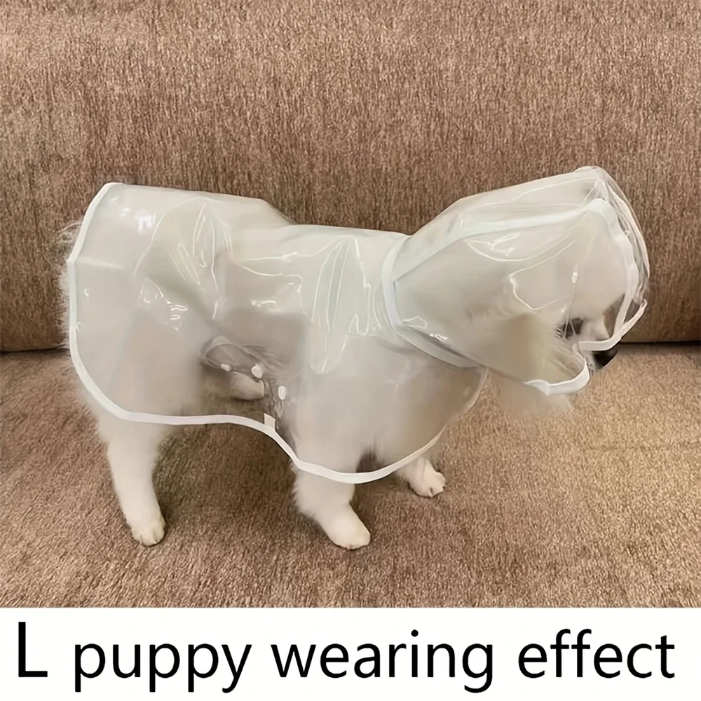 Transparent Waterproof Dog Raincoat For Small Medium Dogs