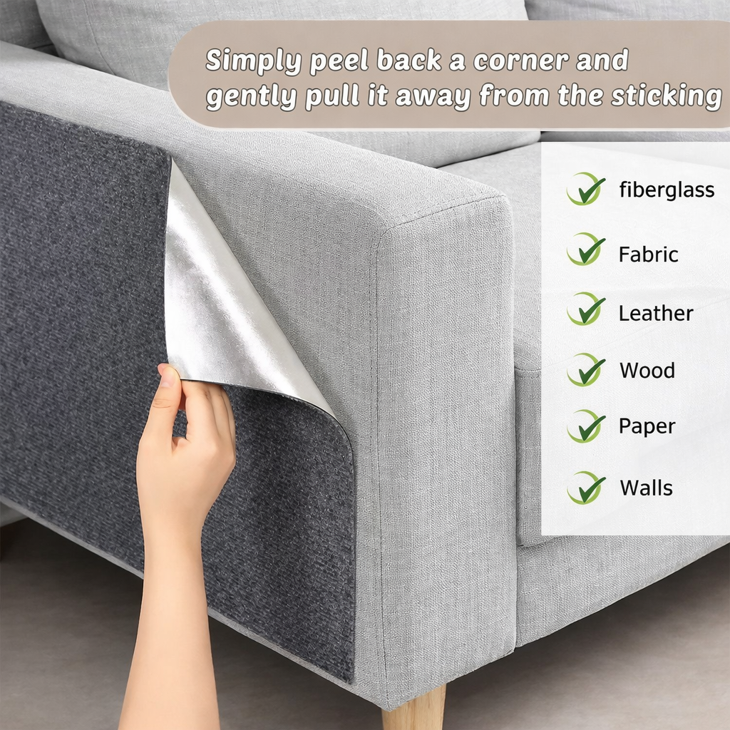 7 Colors Cat Scratcher Sofa Protector Self-Adhesive Carpet Mat