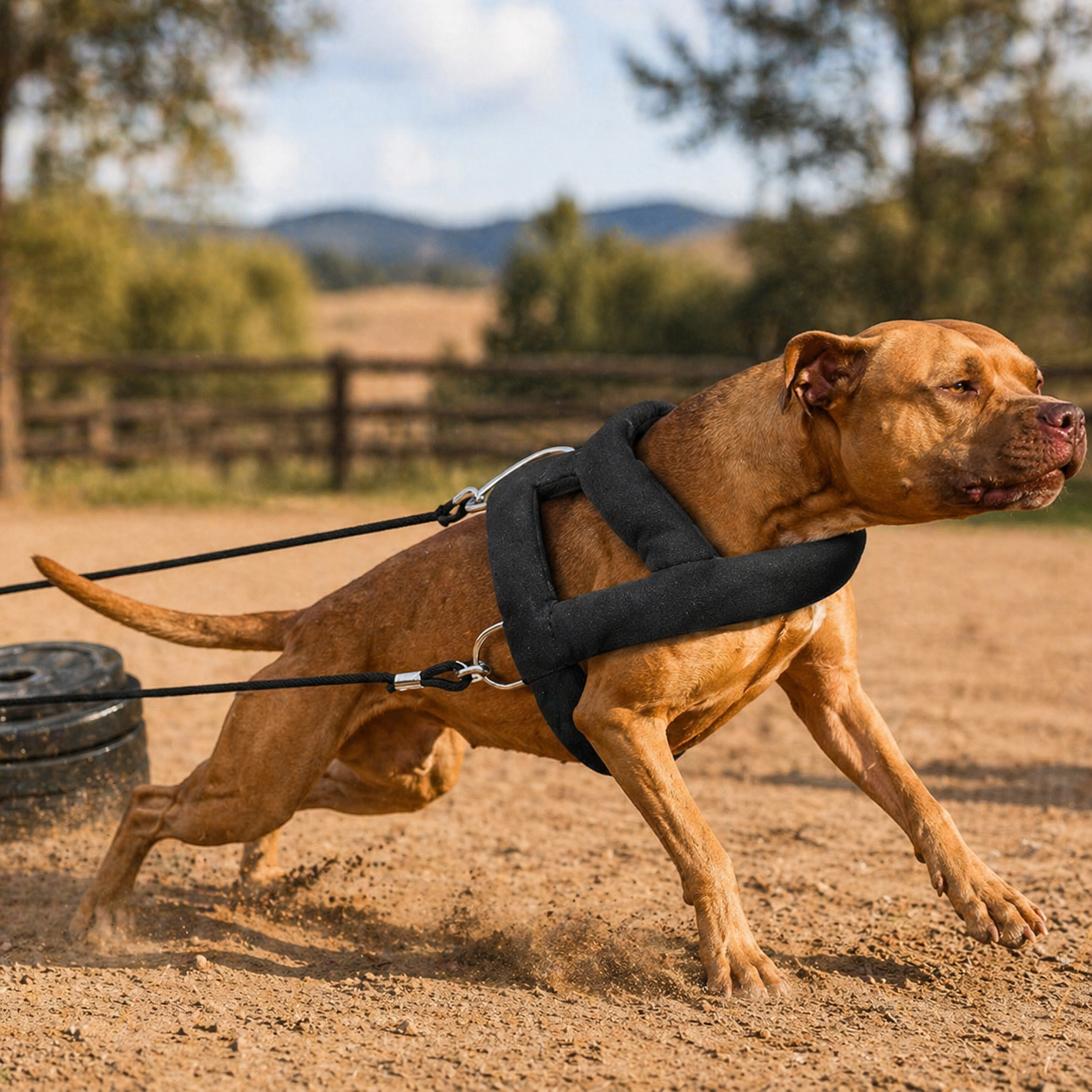 Adjustable Dog Weight Pulling Harness For Medium Large Dogs Training