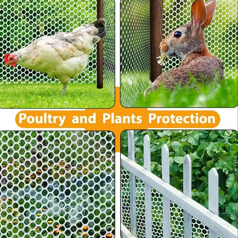 Durable Cat Balcony Safety Net - Plastic Mesh Pet Protection Guard