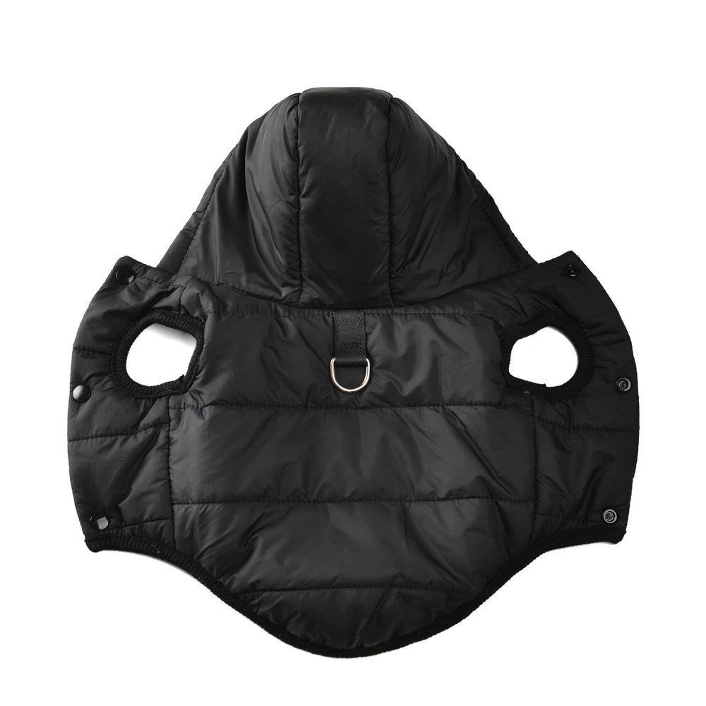 Warm Fleece Dog Coat Hoodie for Small Medium Dogs Winter Jacket