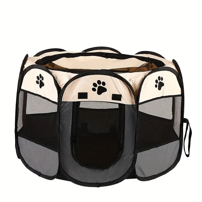 Cat Maternity Room Octagonal Pet Fence - Waterproof Foldable Tent