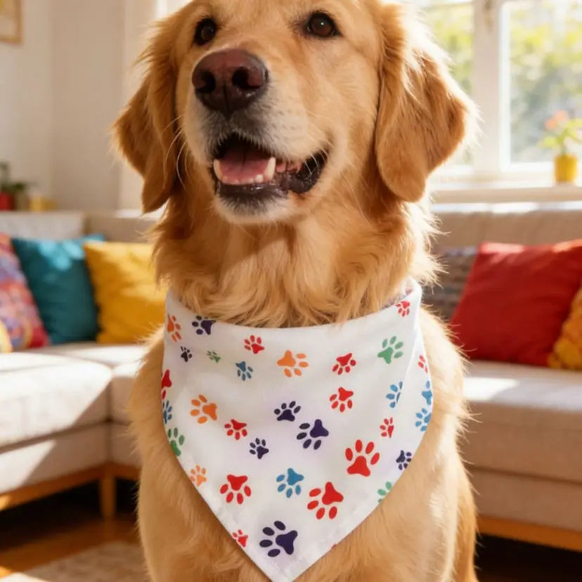 Cute Pink Cherry Blossom Pet Bandana For Dogs And Cats