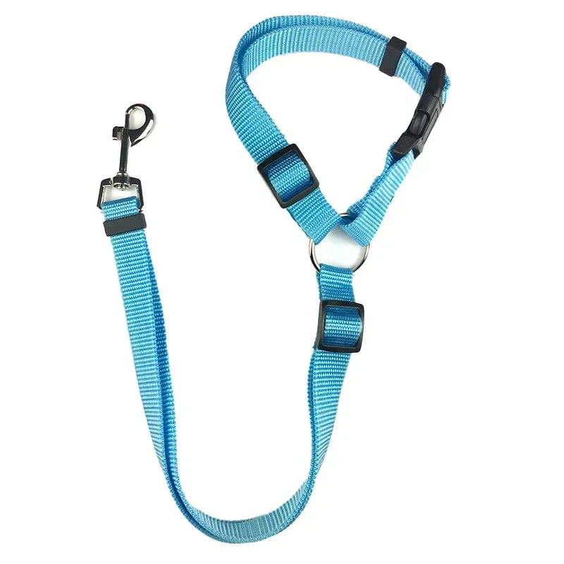 Pet Dog Cat Car Seat Belt Safety Restraint Adjustable Headrest