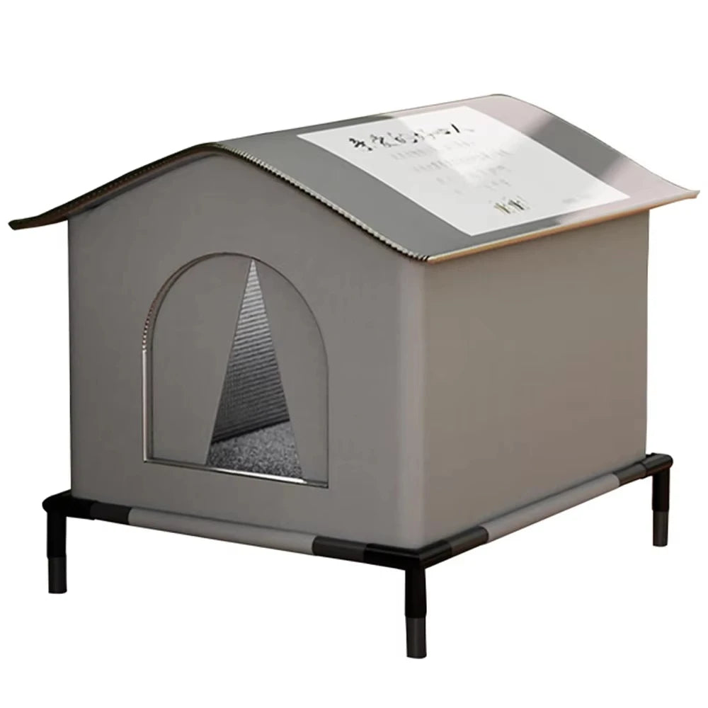 Waterproof Cat Houses With Mat - Winter Warm Outdoor Pet Beds