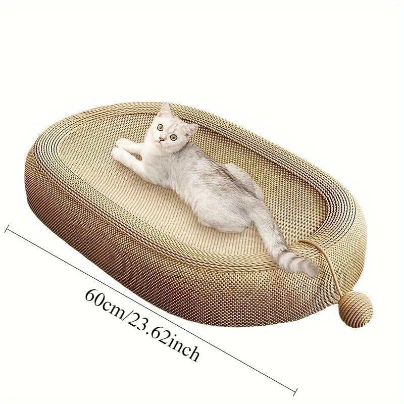 Universal Cat Scratching Board Bed With Sisal Rope Multi-Function Toy