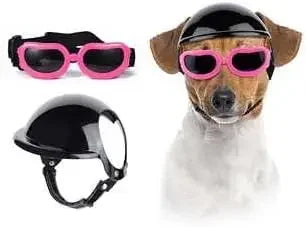 Dog Helmet Sunglasses For Small Medium Dogs UV Protection Outdoor