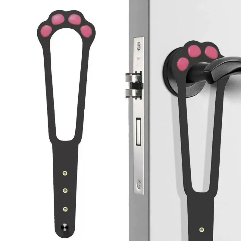 Adjustable Dog Door Latch - Pet Gate Lock Strap Keeps Dogs Out