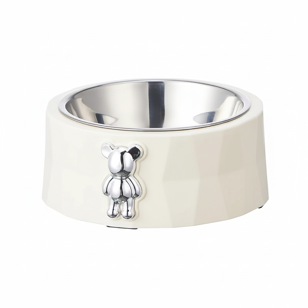 Premium Stainless Steel Pet Bowl With Anti-Slip Base For Dogs Cats