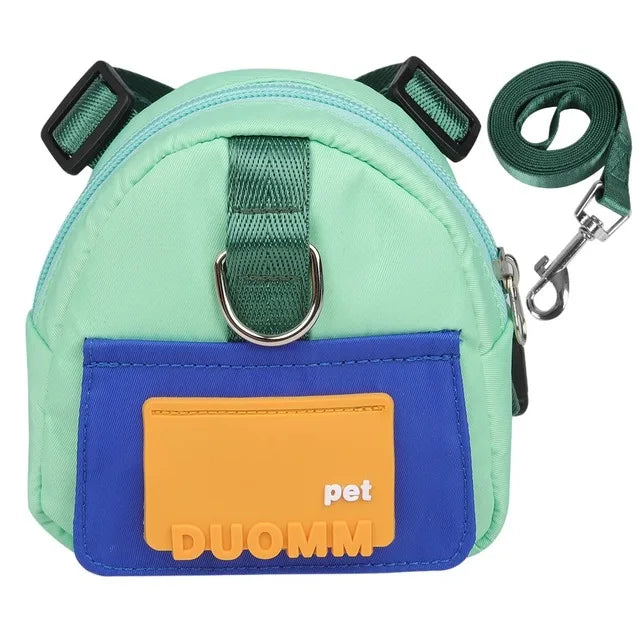 Waterproof Pet Backpack For Dogs With Harness - Outdoor Travel