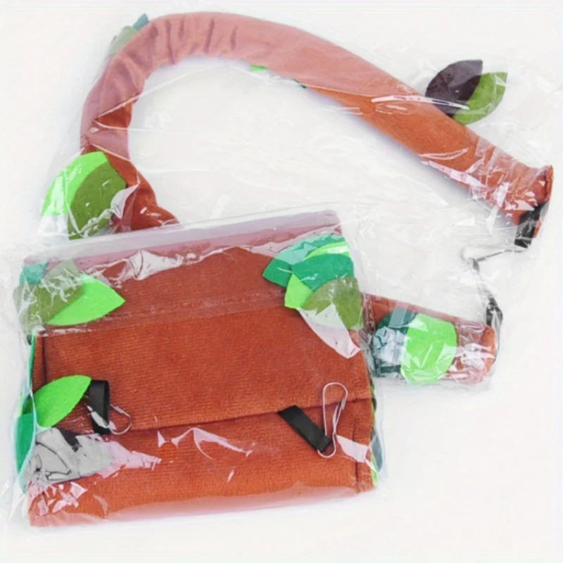 5 Piece Plush Hamster Hammock Set - Cotton Round Swing For Small Pets