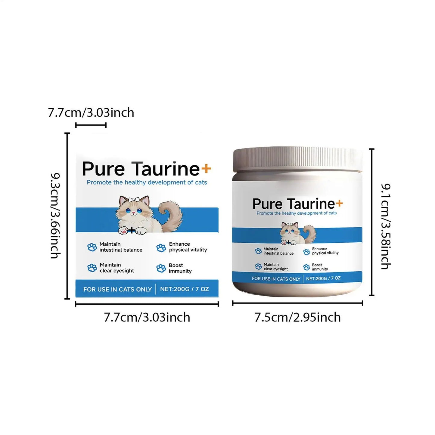 Cats Taurine Powder For Heart Health And Vision Support