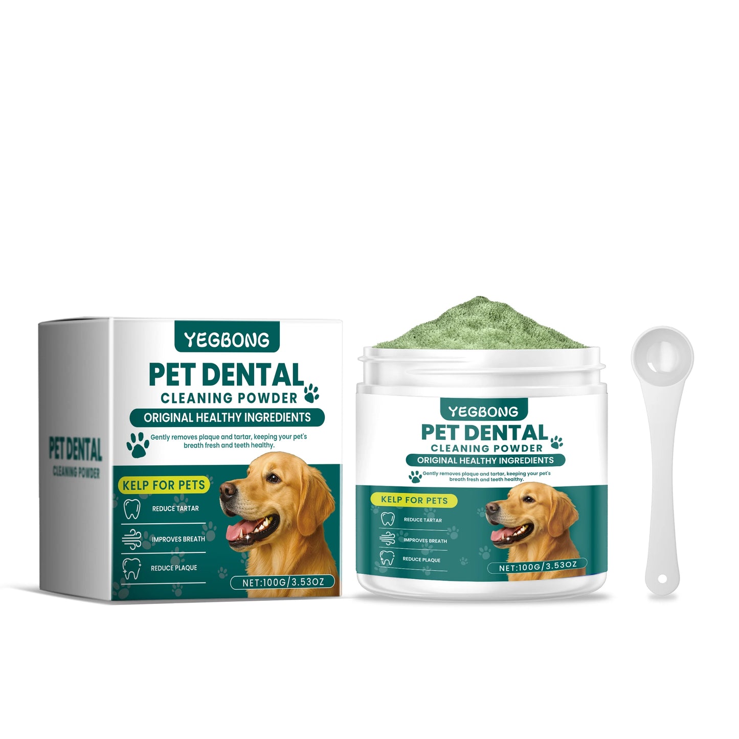 Pet Teeth Cleaning Powder For Dogs - Reduces Tartar And Freshens Breath