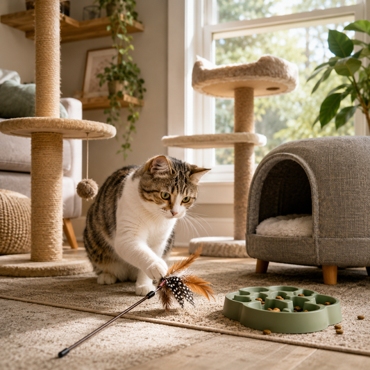 Indoor Cat Enrichment: How to Keep a House Cat Happy