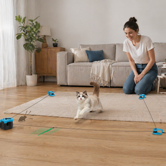 Automatic Cat Toy Interactive Remote Control Treadmill With Speed