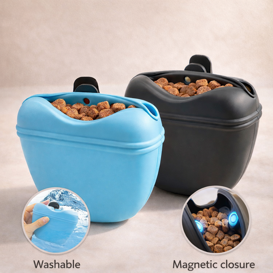 Pet Feeding Bag - Portable Silicone Dog Training Treat Pouch