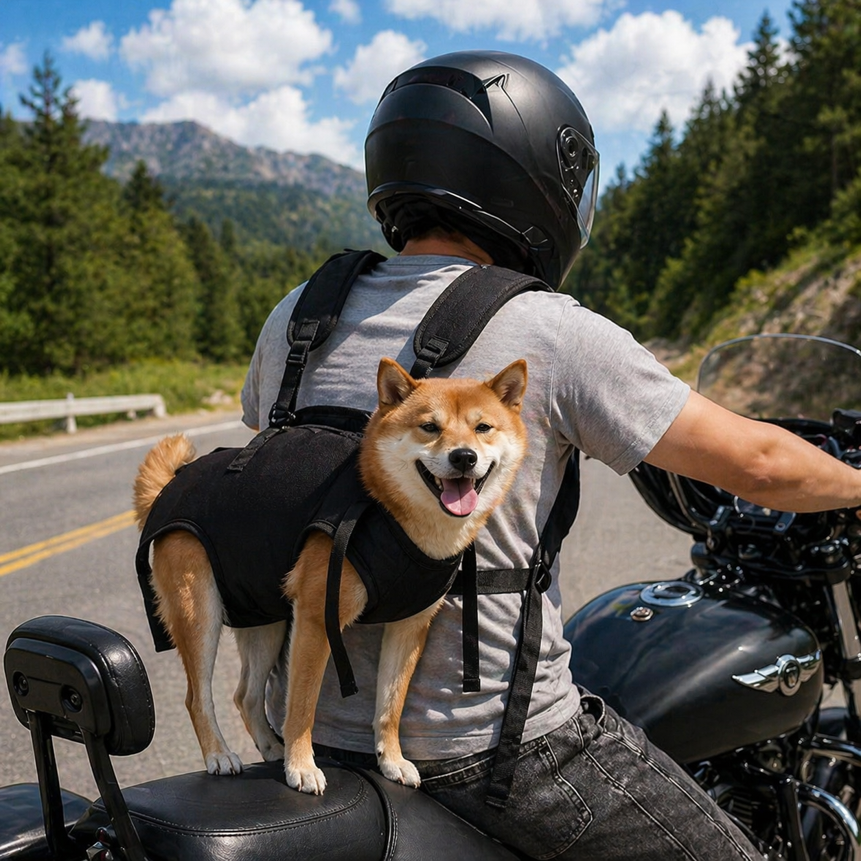 Multifunctional Dog Backpack Pet Carrier 4-Legs Design for Outdoor Travel