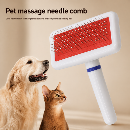 Self Cleaning Pet Hair Remover Comb For Dogs And Cats