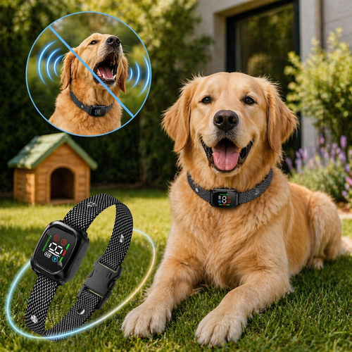 Smart Anti Bark Collar for Dogs - Rechargeable Waterproof Training