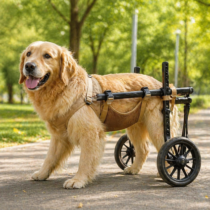 Pet Dog Wheelchair Rehabilitation Walking Assist Cart Training