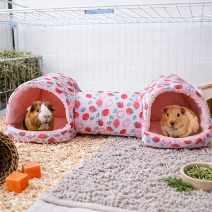 Hamster Hideaway Tunnel - Cozy Pet Bed Cave For Small Animals