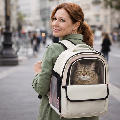 Pet Carrier Backpack - Transparent Space Capsule Design For Cats Dogs