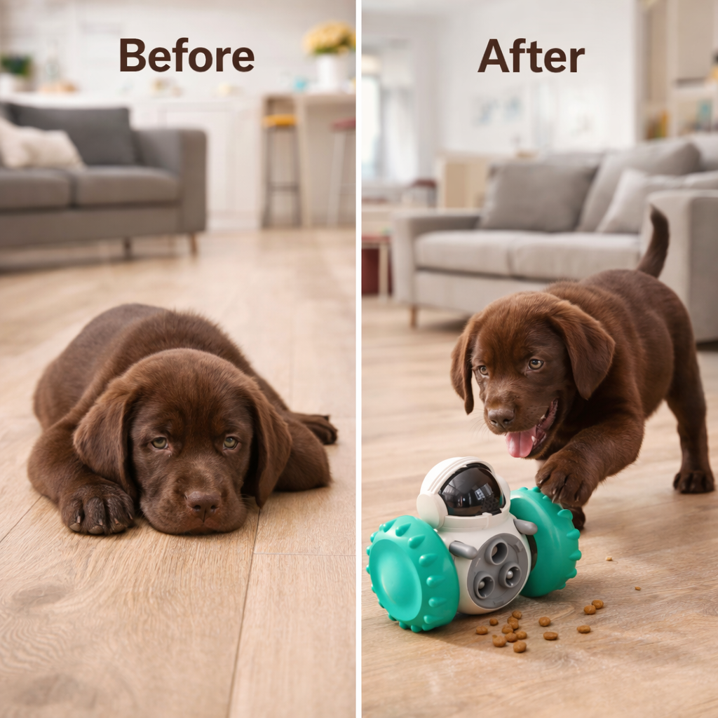 Dog Treat Toy Interactive Food Dispenser Puzzle For Small Medium Dogs