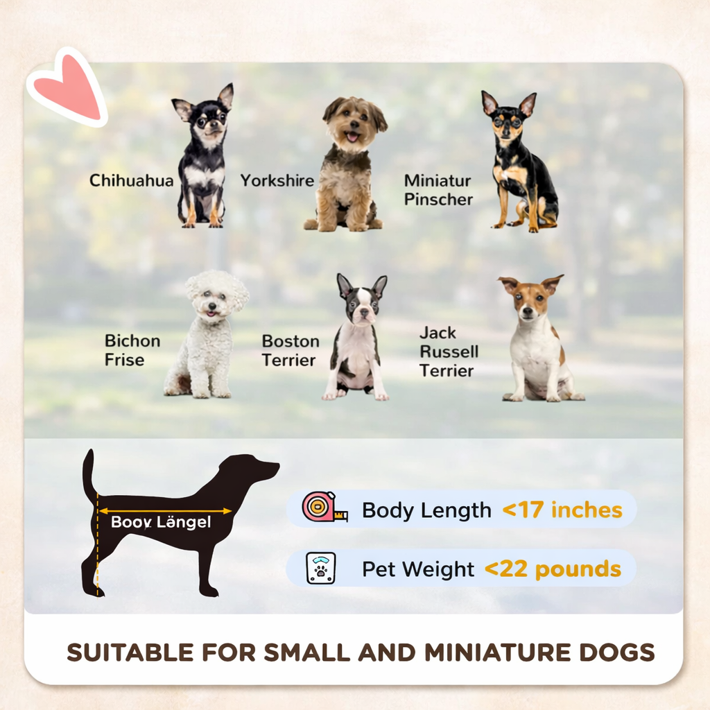 Dog Stroller For Small Dogs And Cats - Light Brown Pet Buggy