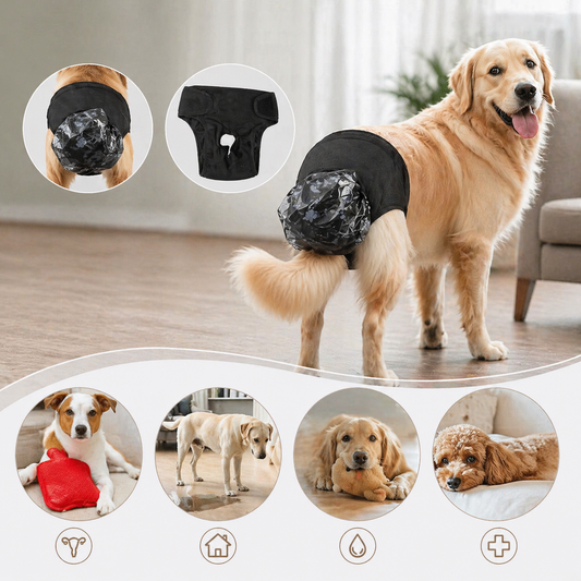 Female Dog Diapers Reusable Washable For Small Medium Large Dogs