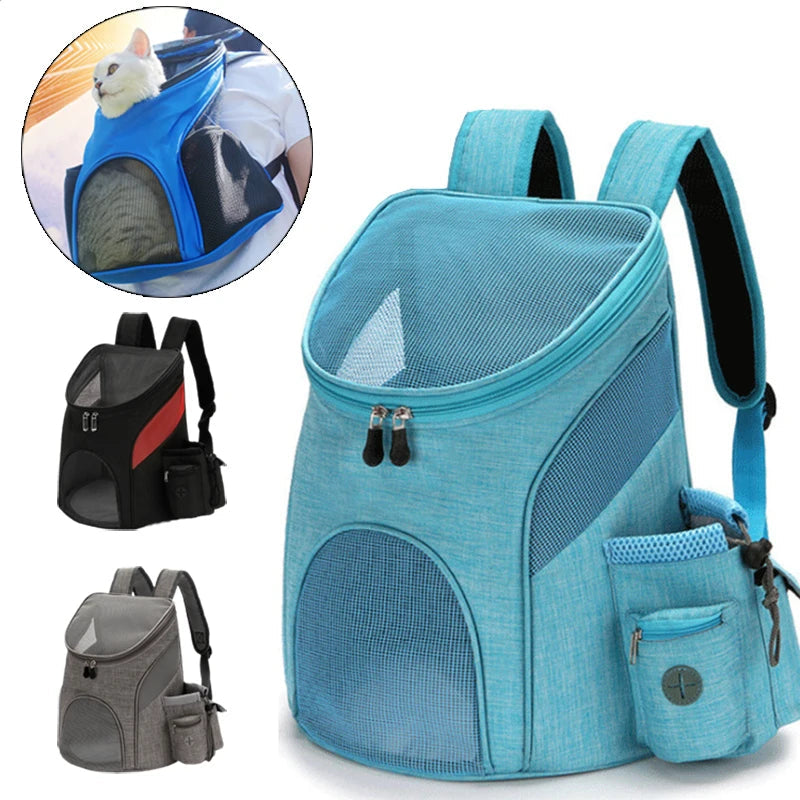 Summer Mesh Pet Dog Backpack - Breathable Travel Carrier for Small Dogs