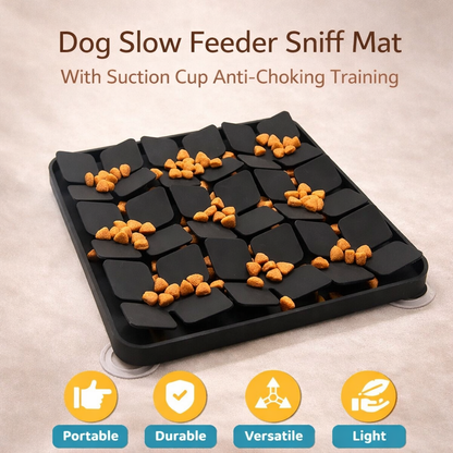 Dog Slow Feeder Sniff Mat With Suction Cup Anti-Choking Training