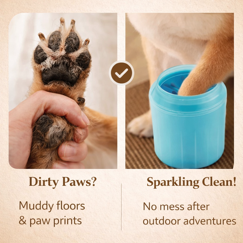 Pet Foot Washing Cup - Dog Paw Cleaner Tool for Easy Grooming