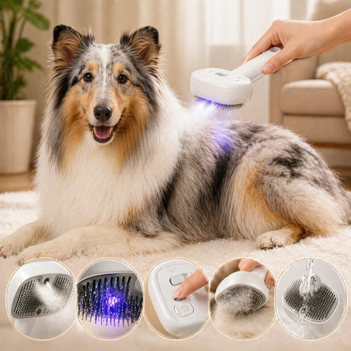 5-in-1 Pet Grooming Tool With Steam Massage And UV Sterilizer