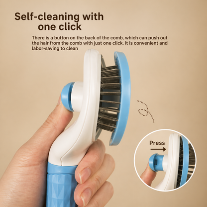 Self Cleaning Pet Hair Remover Comb For Dogs And Cats
