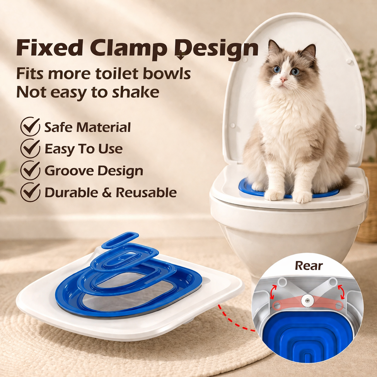 Pet Toilet Training Kit - Reusable Sand Tray For Cats And Dogs