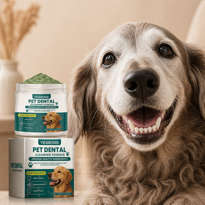 Pet Teeth Cleaning Powder For Dogs - Reduces Tartar And Freshens Breath
