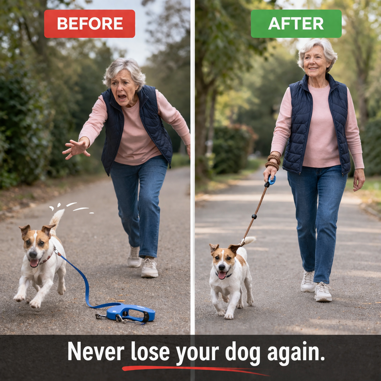 Hand Free Dog Leash Wrist Strap For Small Dogs Anti-Fall Safety