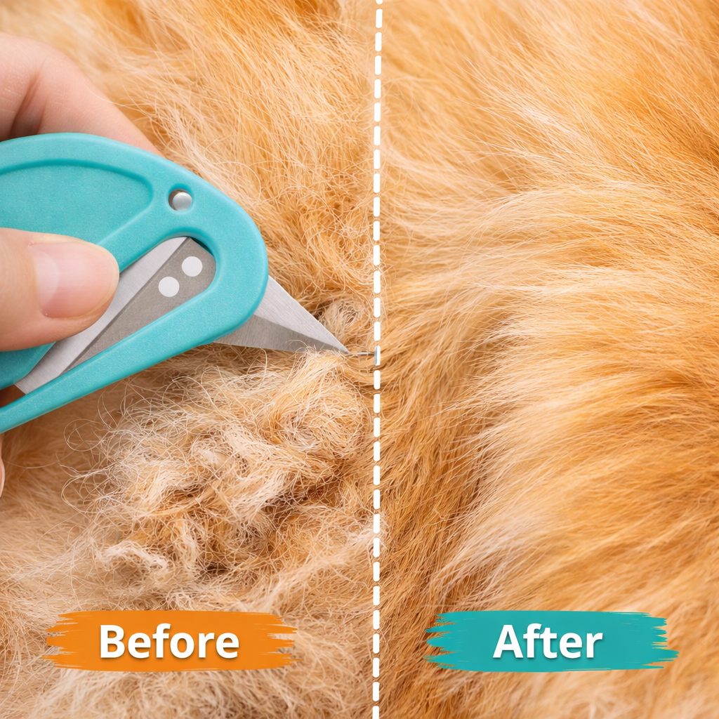 Pet Hair Removal Knife - Dog Grooming Tool for Shedding Control 2026