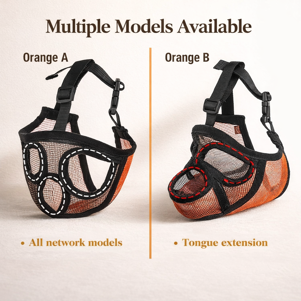 Bulldog Mask Anti-Biting Breathable Adjustable Dog Muzzle
