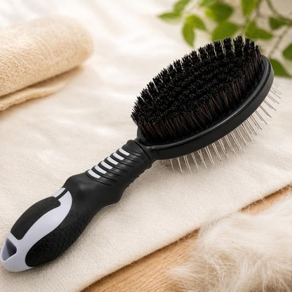 Dog Brush Double-Sided Pet Grooming Comb Hair Remover