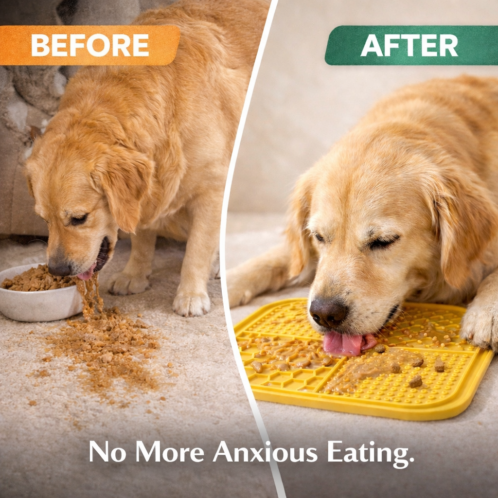 Pet Silicone Lick Mat For Dogs Cats Slow Feeding Training Plate