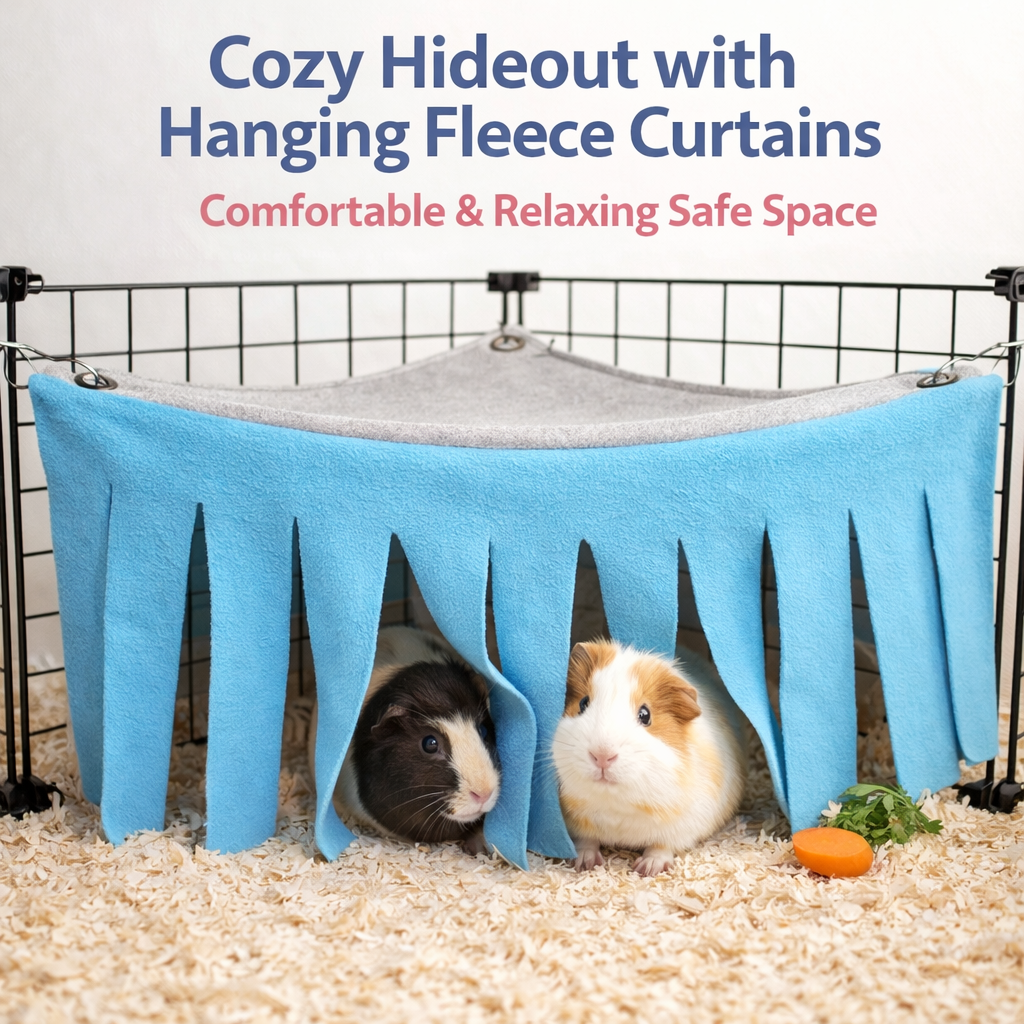 Pet Tent Hideout With Tassels For Guinea Pigs Hamsters Hedgehogs