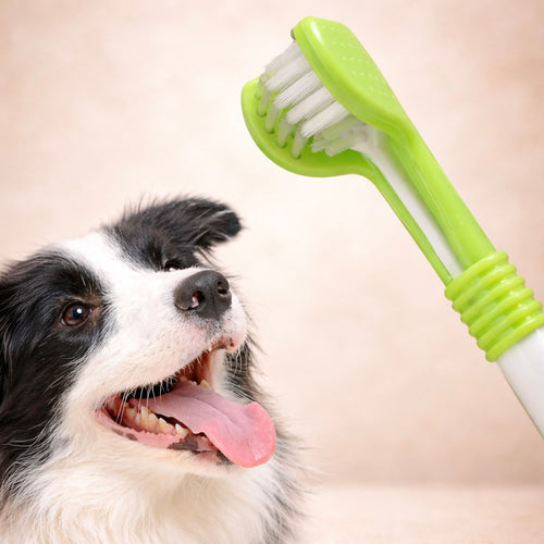 3-Sided Pet Toothbrush For Dogs And Cats - Tartar Removal Dental Care