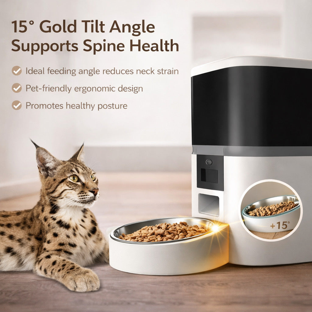 Smart Automatic Pet Feeder With Camera For Dogs And Cats