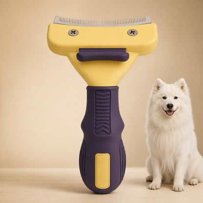 Pet Grooming Brush For Dogs - Deshedding Tool For All Breeds