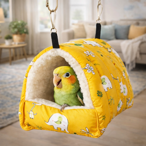 Cute Bird Bed Mini Cage Sleeping House For Small Pets