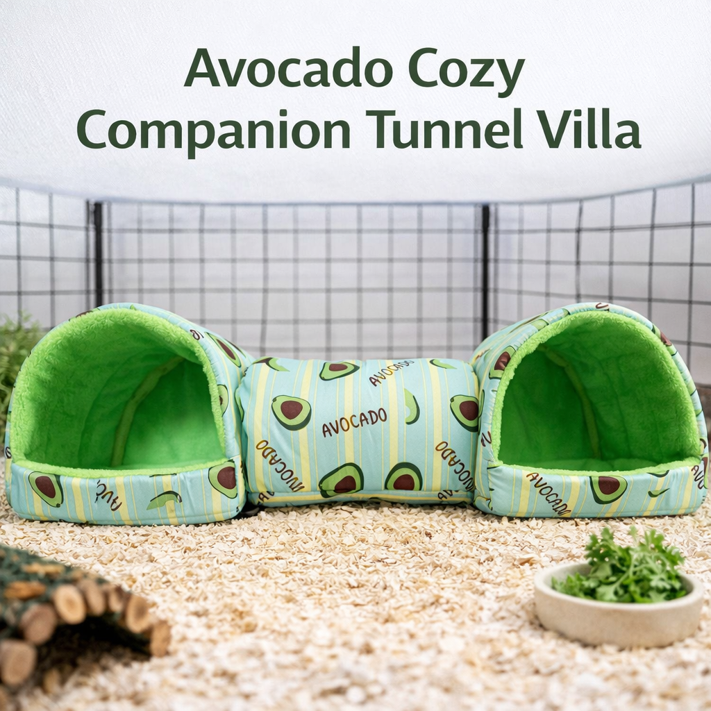 Hamster Hideaway Tunnel - Cozy Pet Bed Cave For Small Animals