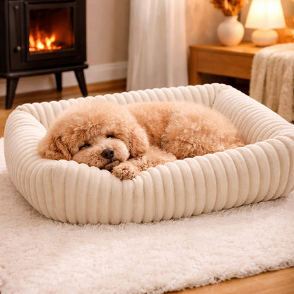 Orthopedic Plush Dog Bed - High Resilience Support for Medium Large Dogs