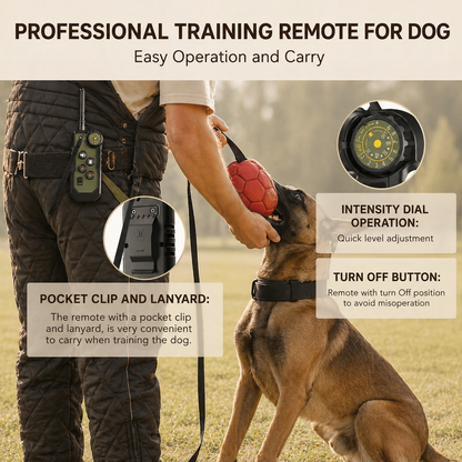 Electric Dog Training Collar With Remote Control Waterproof