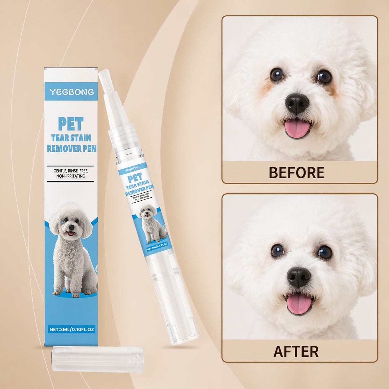Pet Tear Stain Removal Pen For Cats And Dogs